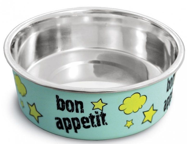 Миска металлическая TRIOL на резинке Bon Appetit  0,15 л.