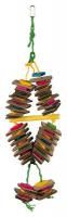Игрушка д/птиц на веревке деревянная разноцветнаяTRIXIE, 18х35см