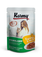 КАРМИ д/к стерилиз. 80 гр. курица в желе