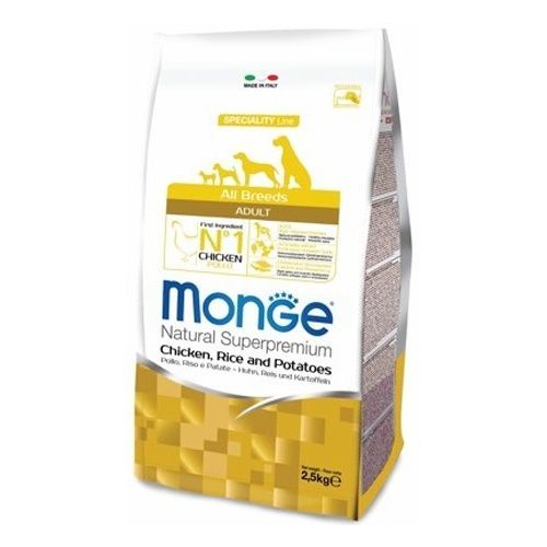Monge Dog Speciality корм для собак всех пород курица с рисом и картофелем 2,5 кг