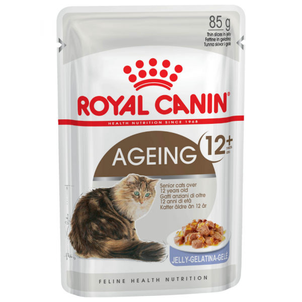 Корм для кошек Royal Canin Ageing 12+ Роял Канин для стареющих кошек старше 12 лет в желе 85 гр. пауч