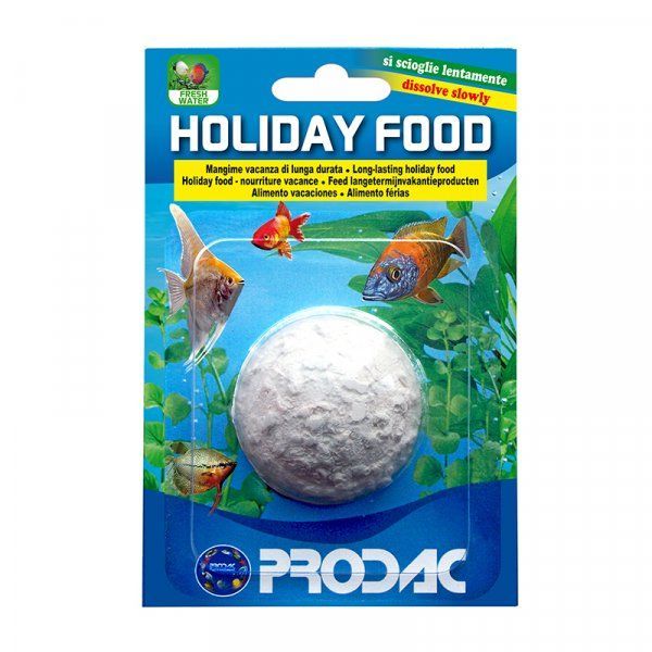 Корм для рыб PRODAC ПРОДАК Holiday Food 1 Staple (1 таблетка д/акв. до 100 л.с 15 рыбами)