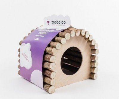Домик дерево овальный малый (13*10*10см) ZOOBALOO