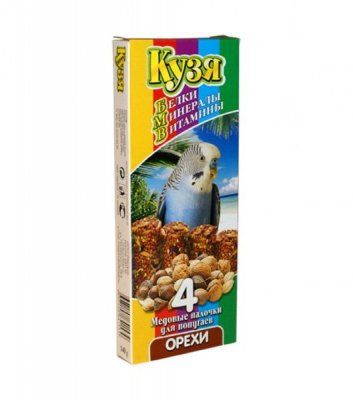 КУЗЯ палочки д/попугаев БМВ Орехи (4 шт)