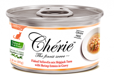 Петтрик Шери д/к консервы тунец c креветкой 80 гр. ж/б
