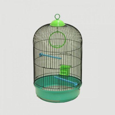 Клетка д/птиц Омск 2-х ярусная малая металл