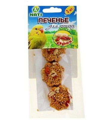 Печенье д/попугаев (орех) Nati