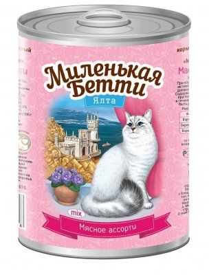 Миленькая Бетти д/к мясное ассорти в желе 400 гр. ж/б