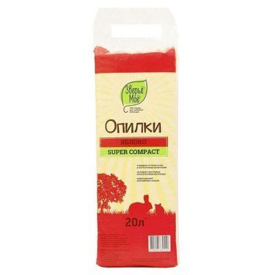 Опилки Зверьё моё Яблоко 20л 