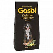 Корм для щенков Gosbi Exclusive Grain Free Junior Fish Госби Грейн Фри беззерновой для средних и крупных пород с рыбой 3 кг. сух.пакет