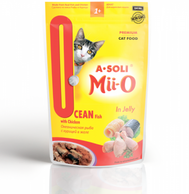 А-Соли Мио д/к конс. 80 гр. океаническая рыба/курица в желе пауч