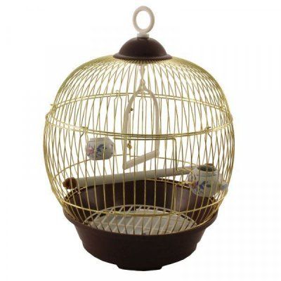 Клетка д/птиц Триол круглая d 230*365 мм.