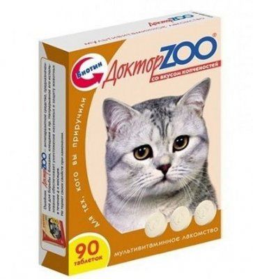 Доктор ZOO д/кош 90таб Копчености