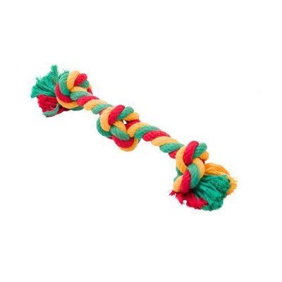 Доглайк канатный грейфер 3 узла малый Цветной