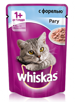 Вискас д/к 85 гр. рагу с форелью