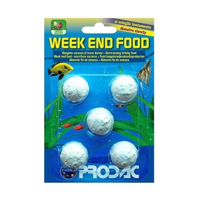 Корм для рыб PRODAC ПРОДАК Week End Food 1 Staple (1 таблетка д/акв. до 100 л. c 8 рыбами)