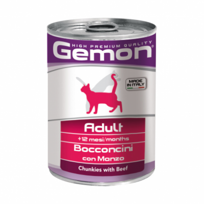 Джемон д/кошек консервы (кусочки говядины) 415г