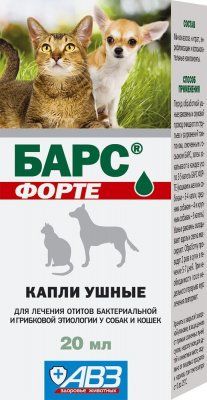 БАРС Форте капли ушные 20мл