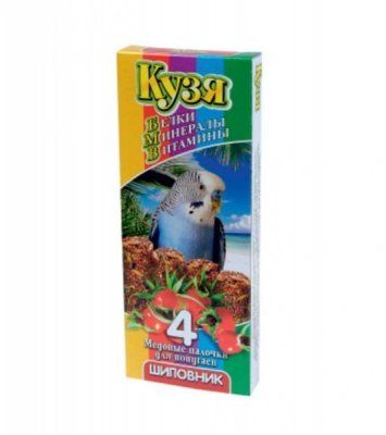 КУЗЯ палочки д/попугаев БМВ Шиповник (4 шт)