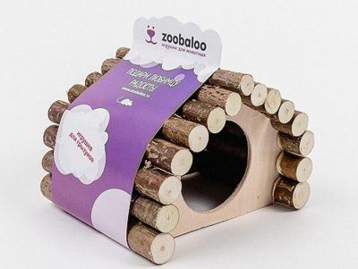 Домик дерево ромб малый (13*10*10см) ZOOBALOO
