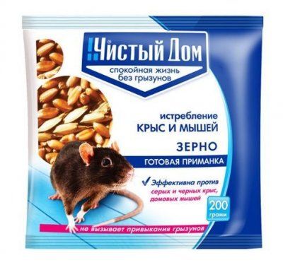 Чистый дом от грызунов зерно 200гр