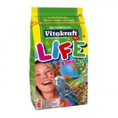 волнистых попугаев Vitakraft Life Power Hature 800 гр.