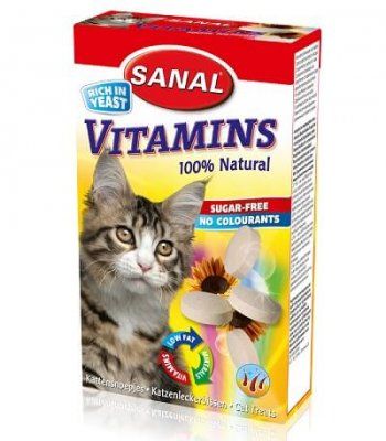 SANAL д/кошек Витамин 100таб/60гр