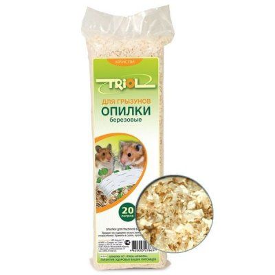 Опилки Берёзовые 20л Триол