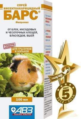 БАРС спрей инсект. д/грызунов 100мл
