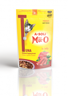 Ме-О д/к конс. 80 гр. красное мясо тунца с сурими в желе пауч