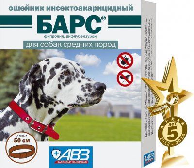 БАРС ошейник д/с средних пород  инсект.