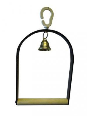 Перекладина для птиц Данко-Зоо с колокольчиком 3 большая 28*16 см.