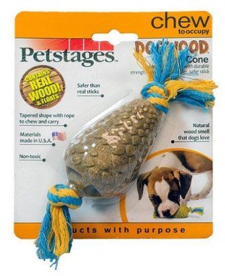 Petstages игрушка для собак Dogwood Шишка 14 см маленька