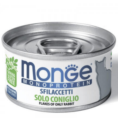 Монже Монопротеин дк 80г консервы кролик
