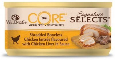 Веллнесс Кор д/к Grain free 79 г конс. (курица с куриной печенью фарш в соусе)