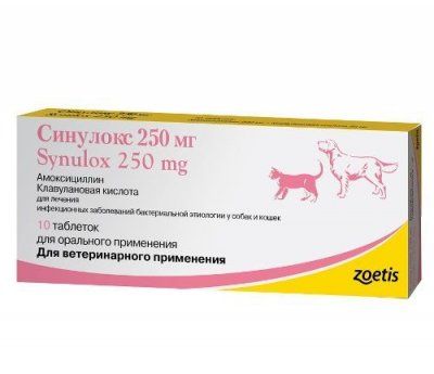 Синулокс 250мг 10таб